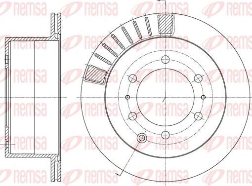 Kawe 61713 10 - Brake Disc autospares.lv