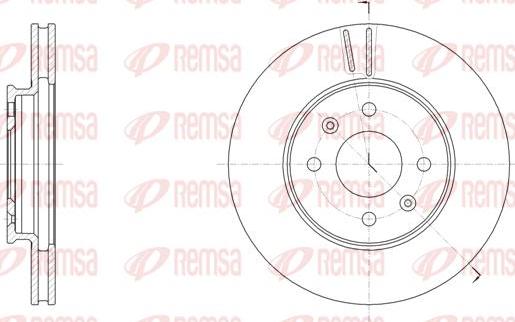 Kawe 61784 10 - Brake Disc autospares.lv