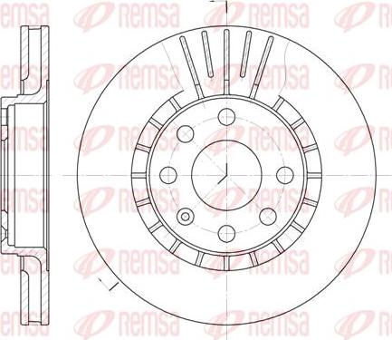 Kawe 6178 10 - Brake Disc autospares.lv