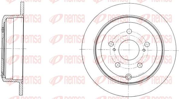 Kawe 61732 00 - Brake Disc autospares.lv