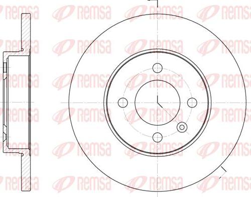 Kawe 6172 00 - Brake Disc autospares.lv