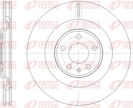 Kawe 61775 10 - Brake Disc autospares.lv