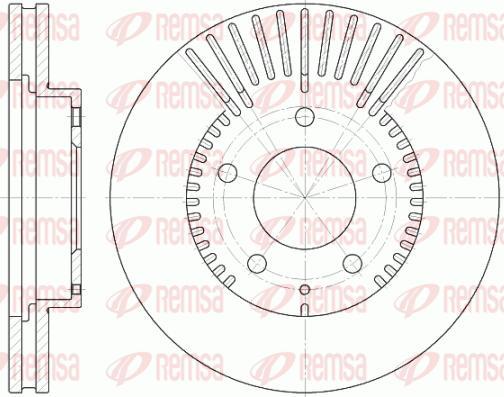 Kawe 6840 10 - Brake Disc autospares.lv