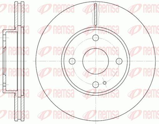 Kawe 6843 10 - Brake Disc autospares.lv