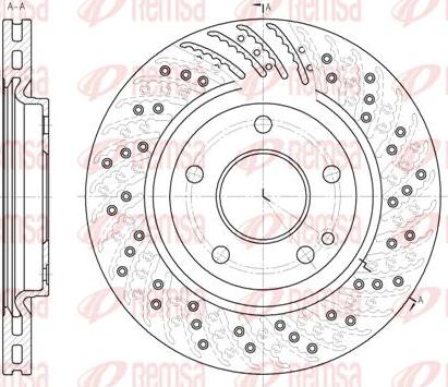 Kawe 6859 10 - Brake Disc autospares.lv