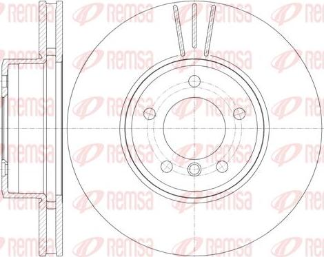 Kawe 6853 10 - Brake Disc autospares.lv