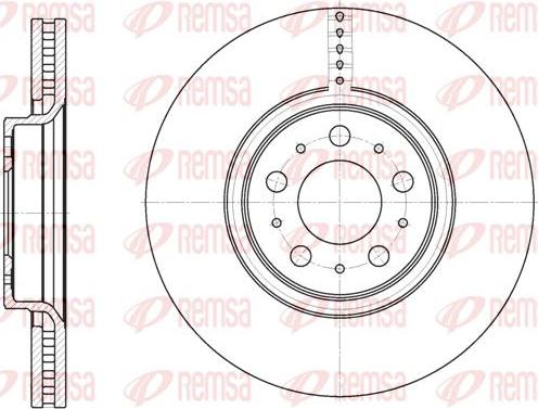 Kawe 6866 10 - Brake Disc autospares.lv