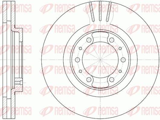 Kawe 6868 10 - Brake Disc autospares.lv