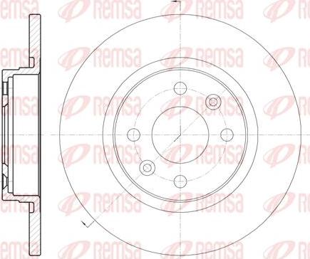 Kawe 6809 00 - Brake Disc autospares.lv