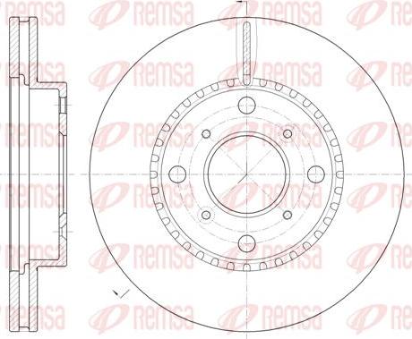 Kawe 6804 10 - Brake Disc autospares.lv