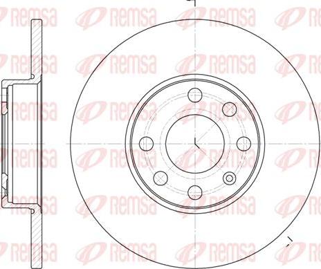 Kawe 6800 00 - Brake Disc autospares.lv