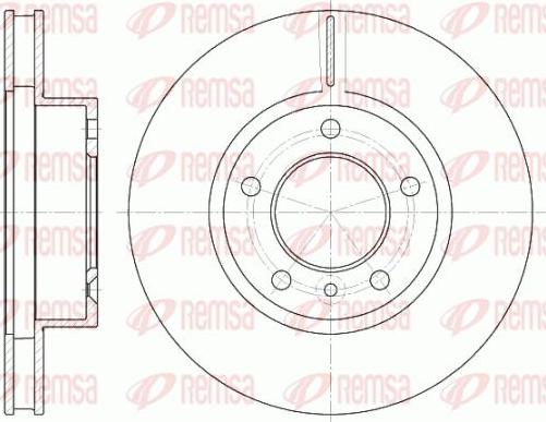 Kawe 6802 10 - Brake Disc autospares.lv