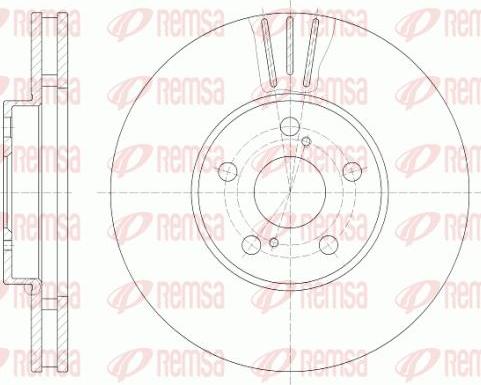 Kawe 6819 10 - Brake Disc autospares.lv