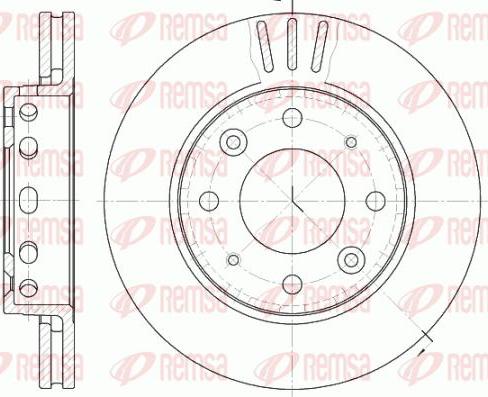 Kawe 68.1510 - Brake Disc autospares.lv