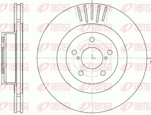 Kawe 68.1610 - Brake Disc autospares.lv