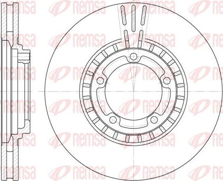 Kawe 6884 10 - Brake Disc autospares.lv