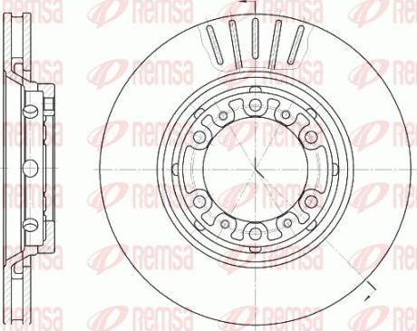 Kawe 6883 10 - Brake Disc autospares.lv