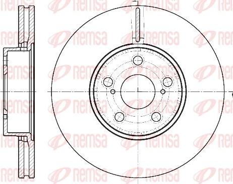 Kawe 6887 10 - Brake Disc autospares.lv