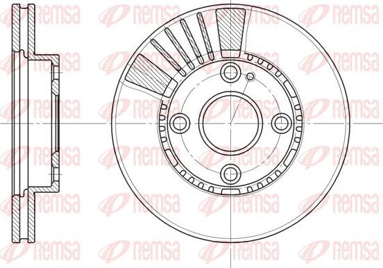 Kawe 6834 10 - Brake Disc autospares.lv