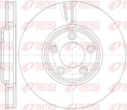 Kawe 6836 10 - Brake Disc autospares.lv