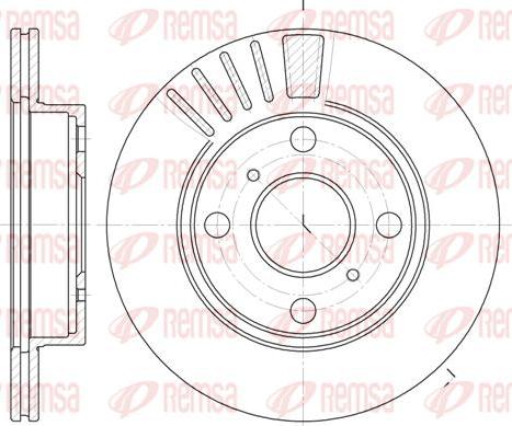 Kawe 6825 10 - Brake Disc autospares.lv