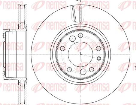 Kawe 6346 10 - Brake Disc autospares.lv