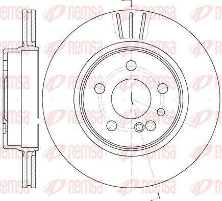 Kawe 6343 10 - Brake Disc autospares.lv