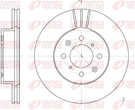 Kawe 6367 10 - Brake Disc autospares.lv