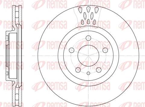 Kawe 6305 10 - Brake Disc autospares.lv