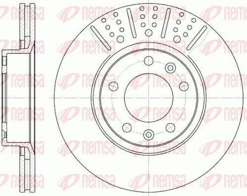 Kawe 6265 10 - Brake Disc autospares.lv