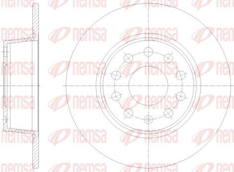 Kawe 62098 00 - Brake Disc autospares.lv