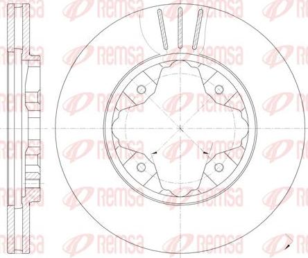 Kawe 6205 10 - Brake Disc autospares.lv