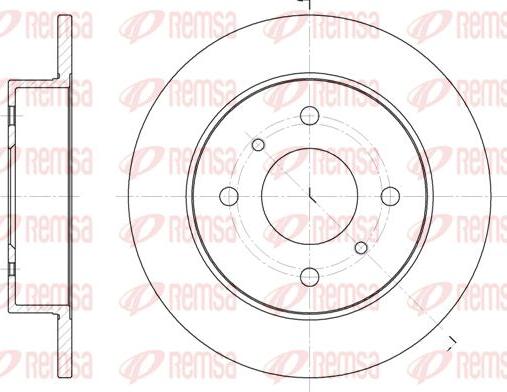 Kawe 6200 00 - Brake Disc autospares.lv