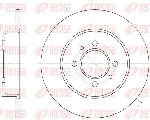 Kawe 6239 00 - Brake Disc autospares.lv