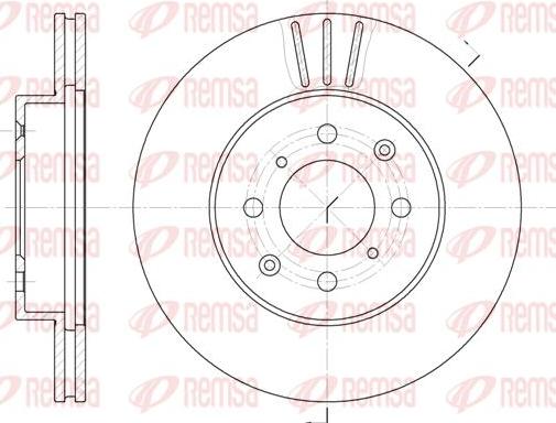 Kawe 62.2610 - Brake Disc autospares.lv