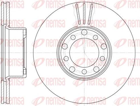 Kawe 6274 10 - Brake Disc autospares.lv