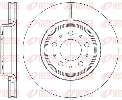 Kawe 6795 10 - Brake Disc autospares.lv