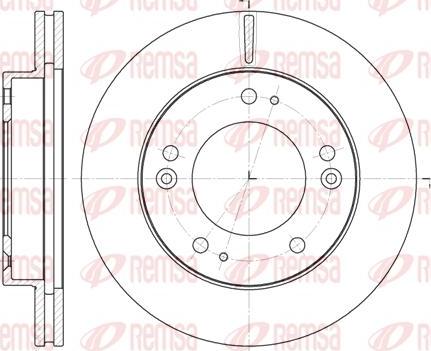 Kawe 6790 10 - Brake Disc autospares.lv