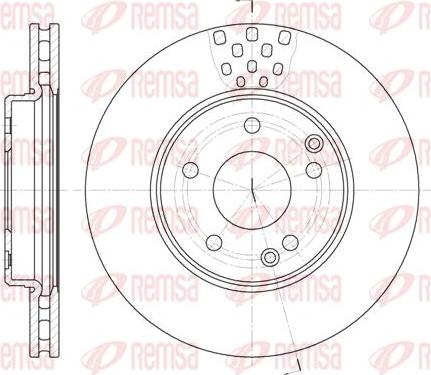 Kawe 6751 10 - Brake Disc autospares.lv