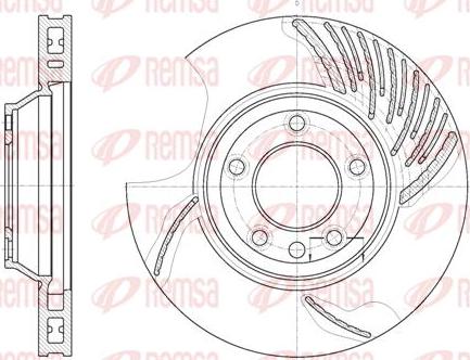 Kawe 6769 10 - Brake Disc autospares.lv