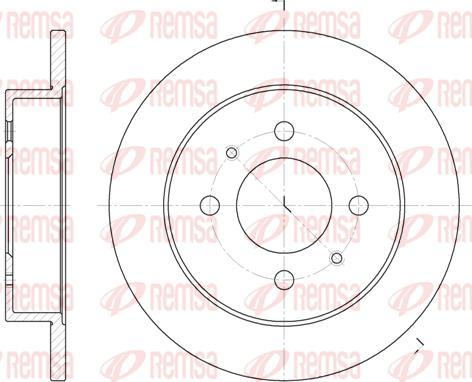 Kawe 6765 00 - Brake Disc autospares.lv