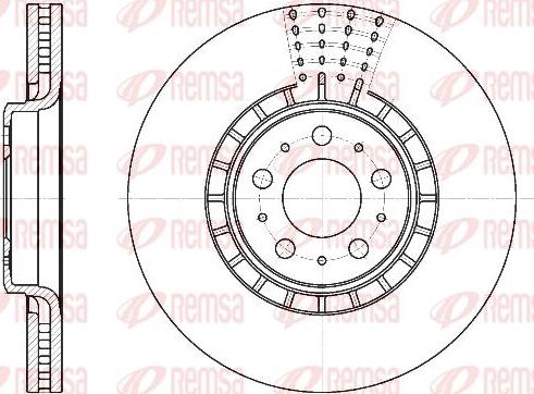 Kawe 6768 10 - Brake Disc autospares.lv