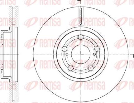 Kawe 6701 10 - Brake Disc autospares.lv