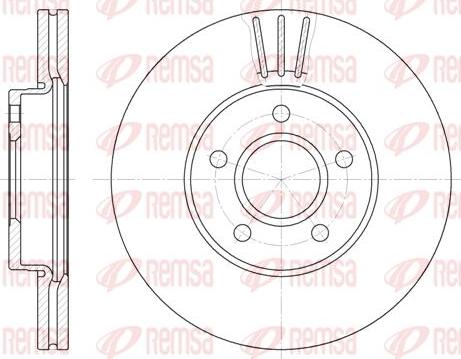 Kawe 6710 10 - Brake Disc autospares.lv