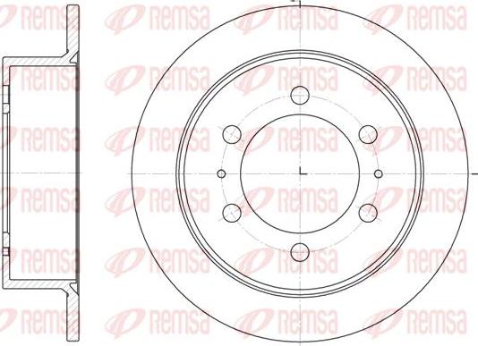 Kawe 6784 00 - Brake Disc autospares.lv