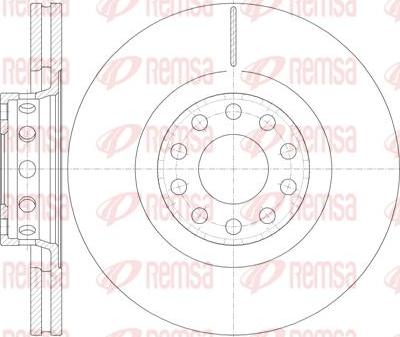 Kawe 6781 10 - Brake Disc autospares.lv