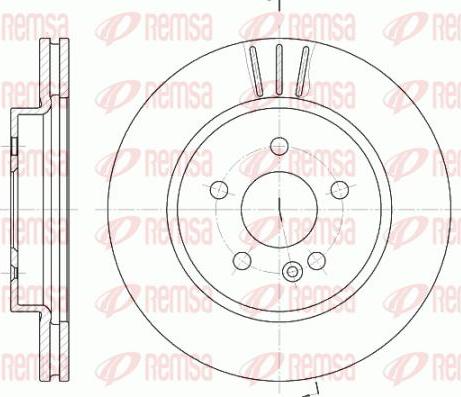 Kawe 6782 10 - Brake Disc autospares.lv