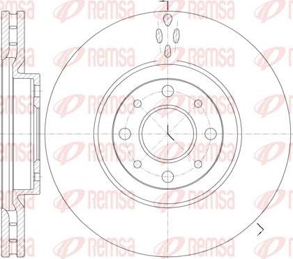 Kawe 6734 10 - Brake Disc autospares.lv