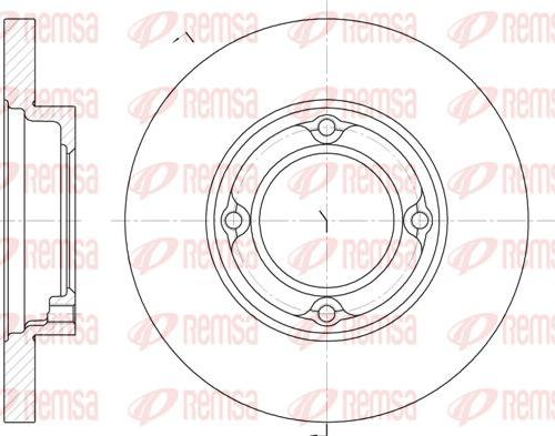 Kawe 6770 00 - Brake Disc autospares.lv