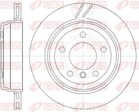 Kawe 6772 10 - Brake Disc autospares.lv